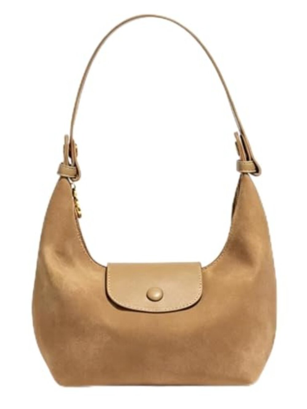 Suede Crossbody Bag Small Shoulder Purse 3-in-1 Convertible Handbag